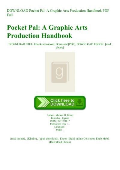 Pocket Pal: A Graphic Arts Production Handbook Ebook Epub