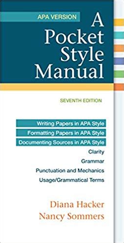 Pocket Style Manual 7th Edition Ebook PDF