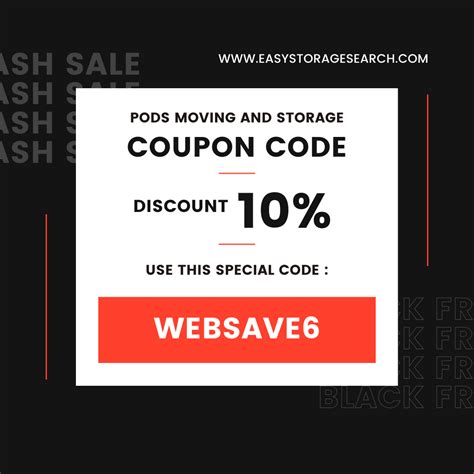 Pods Storage Coupon Promo Code: Save 50% Off Your First Month!