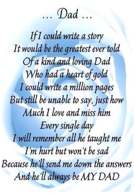 Poem to Daddy in Heaven: A Heartfelt Tribute