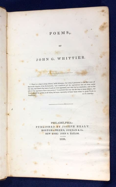 Poems by John G. Whittier Doc