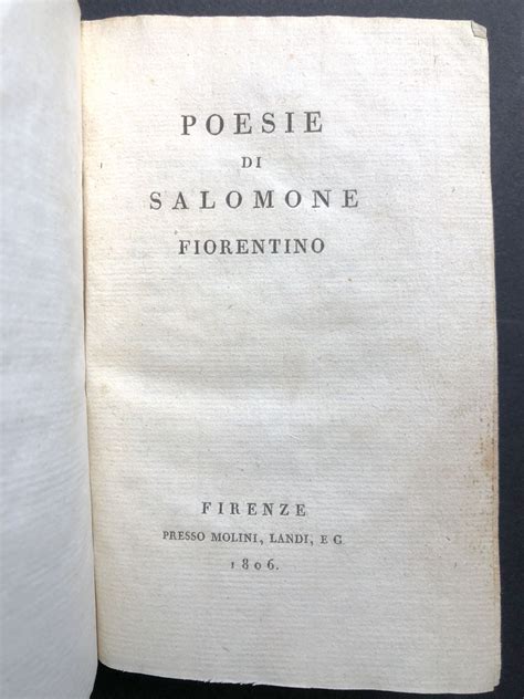 Poesie Di Salomone Fiorentino Kindle Editon