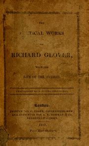 Poetical Works of Richard Glover with the Life of the Author Doc