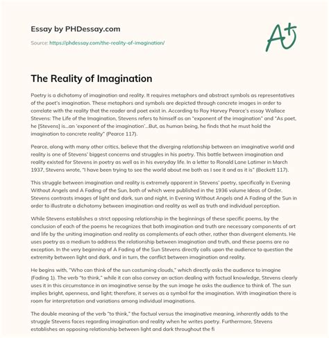 Poetry And Imagination An Essay Epub