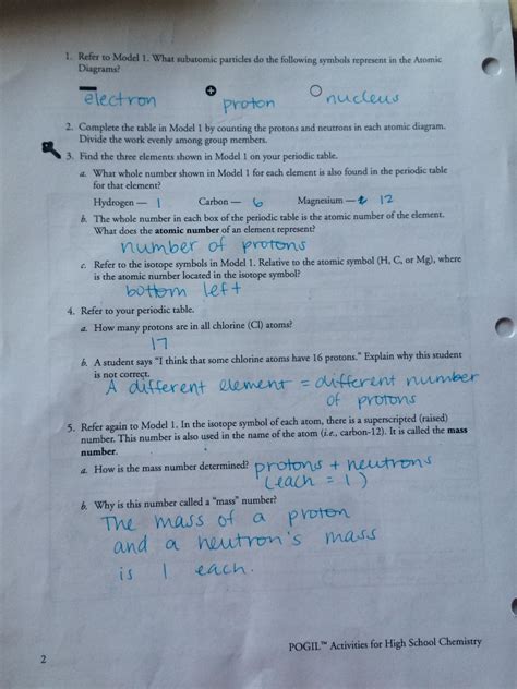 Pogil Answer Key Isotopes Epub