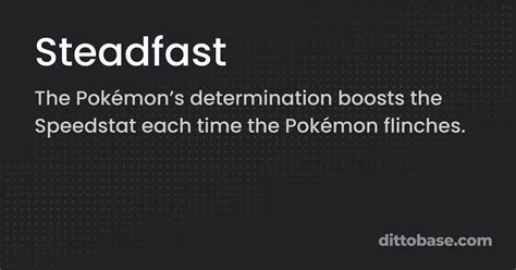 Pokémon steadfast