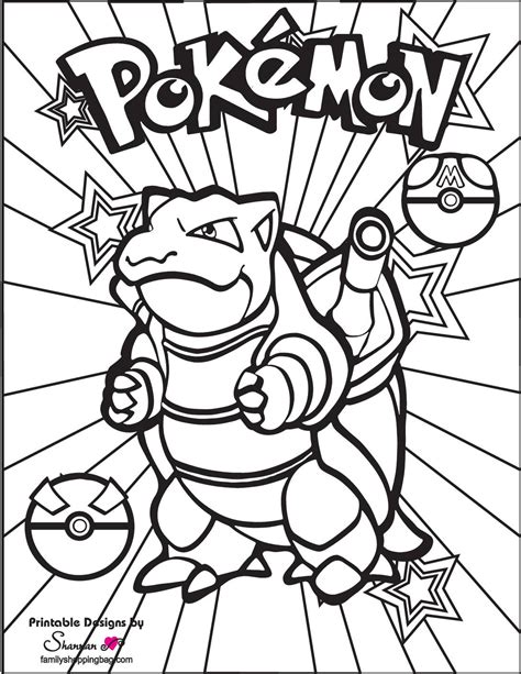 Pokemon Coloring Page Printable