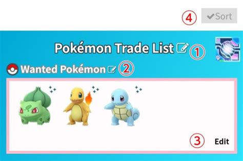 Pokemon Go Trade Template
