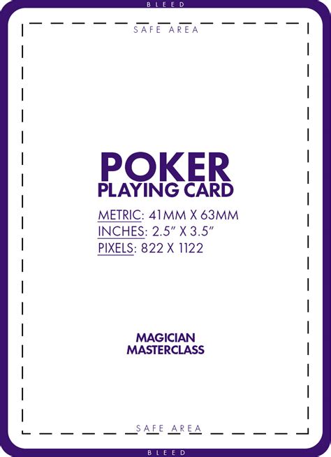 Poker Card Templates Free