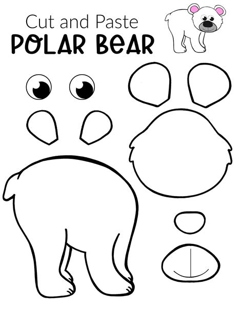 Polar Bear Craft Template