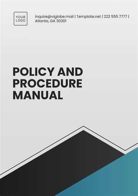 Policy And Procedure Manual Template