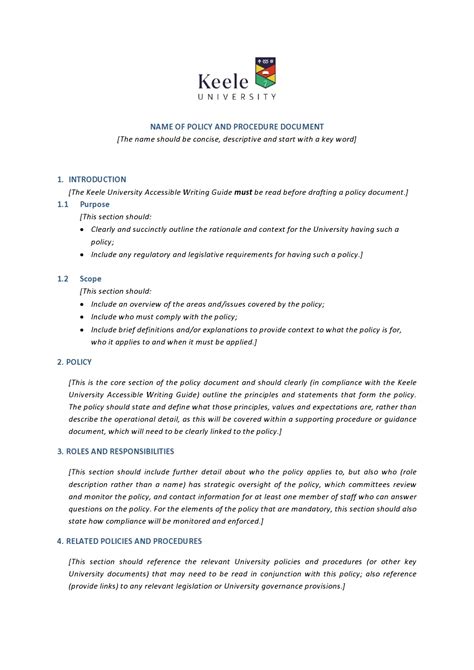 Policy Template Examples