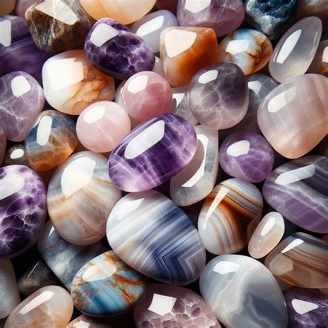 Polished Crystals: A Radiant Reflection of Nature's Beauty