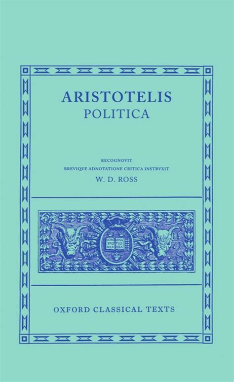 Politica Oxford Classical Texts Greek and Latin Edition Doc