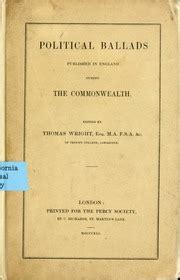 Political Ballads Published in England During the Commonwealth PDF