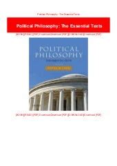 Political Philosophy: The Essential Texts Ebook Kindle Editon