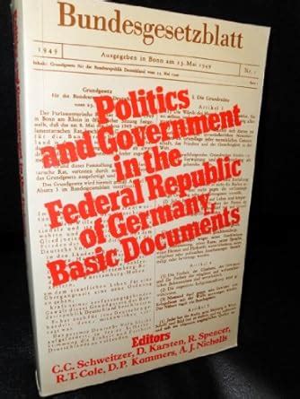 Politics and Government in the Federal Republic of Germany Basic Documents Epub