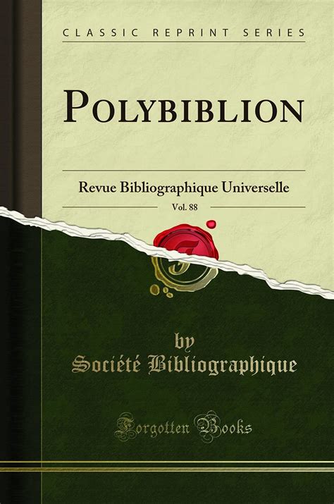 Polybihlion Revue Bibliographique Universelle... Epub