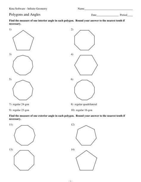 Polygons And Angles Kuta Software Answers Doc