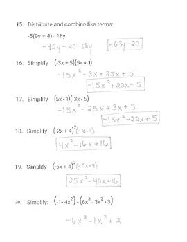 Polynomial Operations Math Embedded Assessment Answers Doc