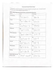 Polynomial Project Answer Sheet Doc