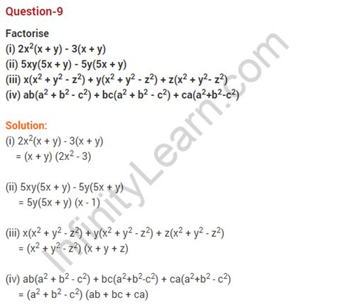 Polynomials Extra Questions With Solutions Class 9 Reader