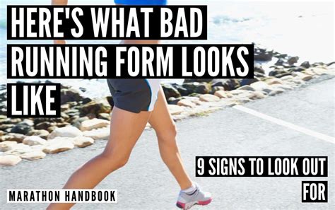 Poor running form: