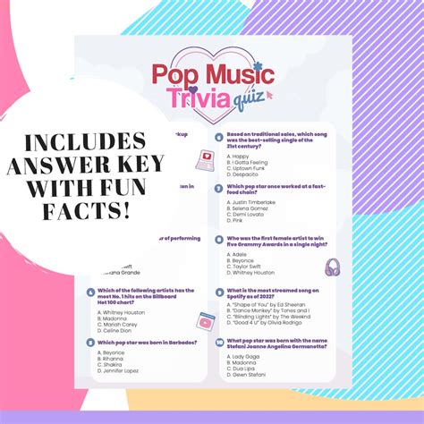 Pop Music Game Answers Doc