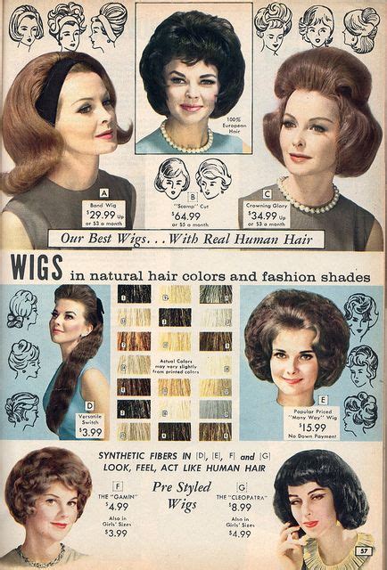 Popular 60s Wig Styles: