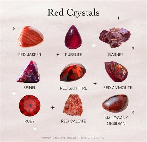 Popular Red Crystals: