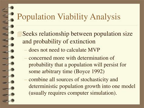 Population Viability Analysis Reader