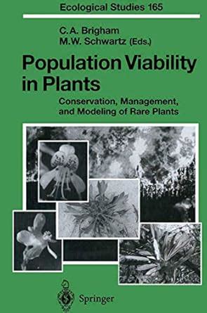 Population Viability in Plants Conservation, Management and Modeling of Rare Plants 1st Edition PDF