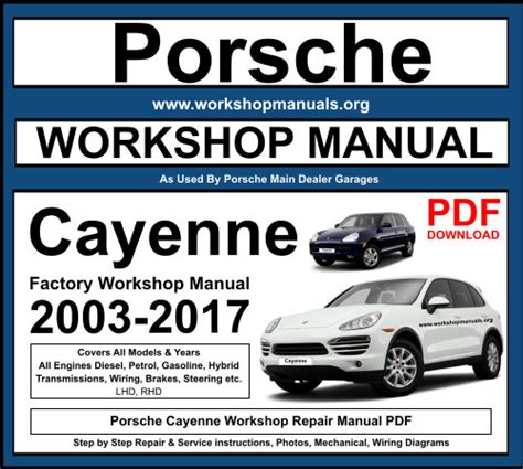 Porsche Cayenne Repair Pdf Manual Ebook PDF