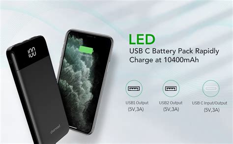 Portable 10400mAh External Chargers Compatible Doc