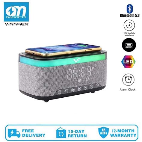 Portable Wireless Bluetooth Speaker Clock Black Epub