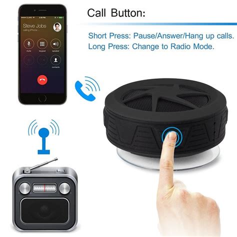 Portable Wireless Waterproof Bluetooth hands free Reader