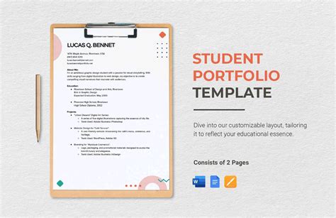 Portfolio Template For Students
