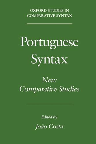 Portuguese Syntax New Comparative Studies PDF