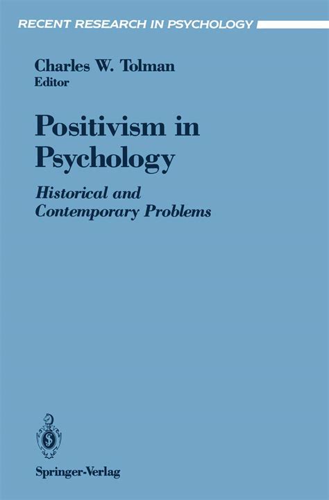 Positivism in Psychology Historical and Contemporary Problems 1st Edition Epub