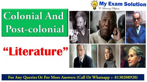 Post Colonial Novel Narratives of Colonial Consciousness 1st Published Epub