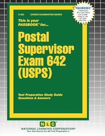 Postal Supervisor Usps Exam 642 PDF Kindle Editon