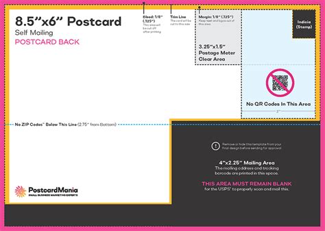 Postcard Mailing Template