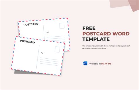 Postcard Template For Word