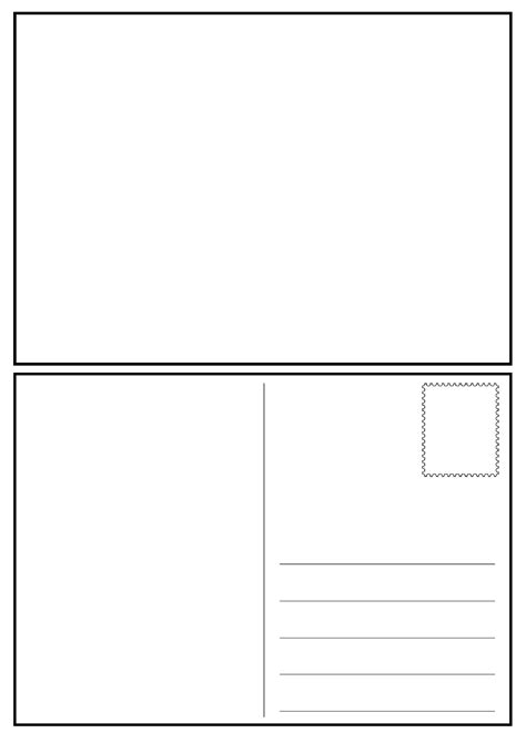 Postcard Template Printable