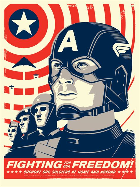 Poster Captain America: A Collectible Symbol of Patriotism and Empowerment