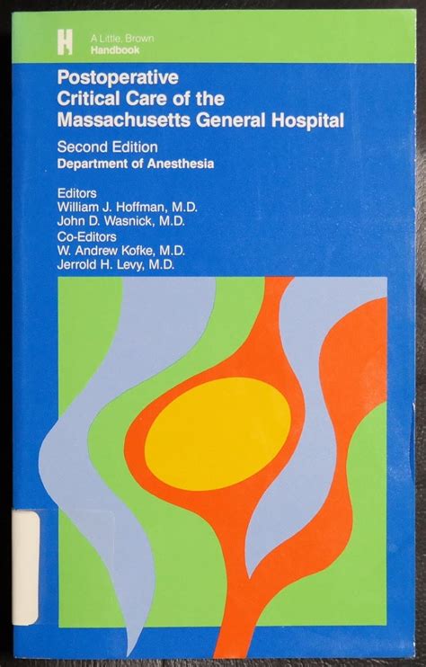Postoperative Critical Care of The Massachusetts General Hospital PDF