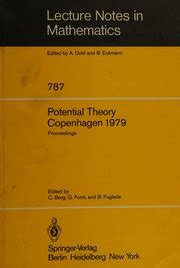 Potential Theory Copenhagen 1979 : Proceedings of a Colloquium Held in Copenhagen Epub