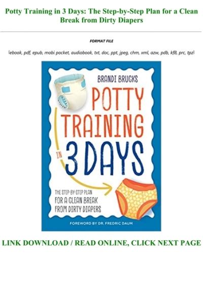 Potty Training in 3 Days The Step-by-Step Plan for a Clean Break from Dirty Diapers Kindle Editon