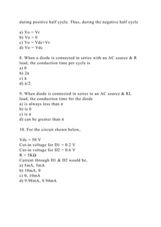 Power Electronics Multiple Choice Questions With Answers Epub