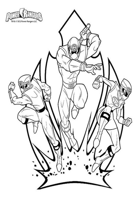 Power Rangers Printables Coloring Pages